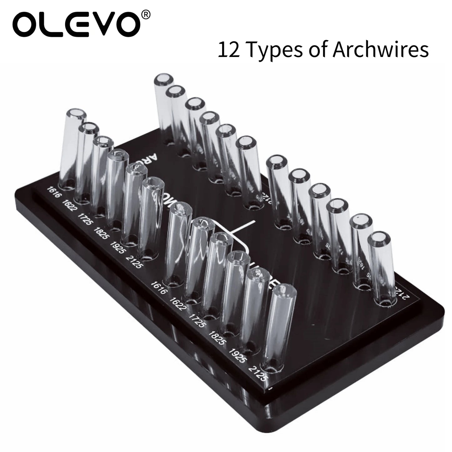 Dental Acrylic Organizer Holder for Orthodontic Round/Rectangular Arch wires Case Dispenser for Sorting Placing Arch Wires