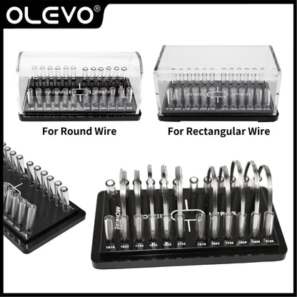 Dental Acrylic Organizer Holder for Orthodontic Round/Rectangular Arch wires Case Dispenser for Sorting Placing Arch Wires