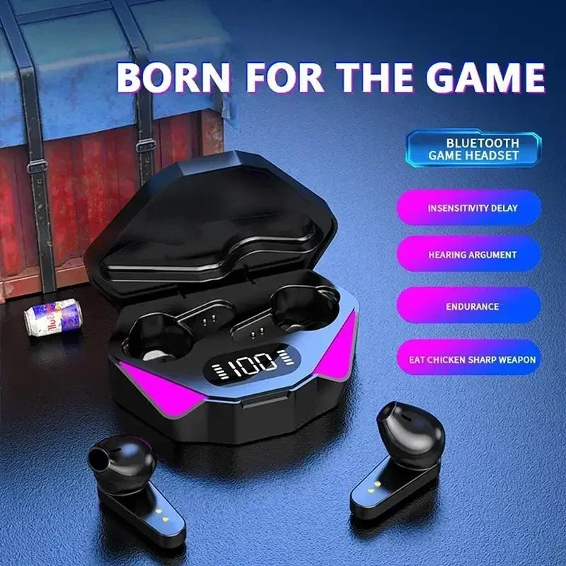X15 TWS Bluetooth Gaming Earphones with Low Latency, Hi-Fi Audio, and Microphone