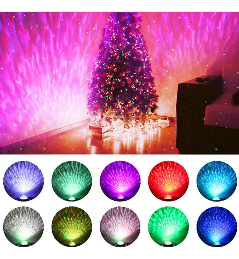 Black Star Projector Galaxy Lamp With Bluetooth And Rotating Function Black